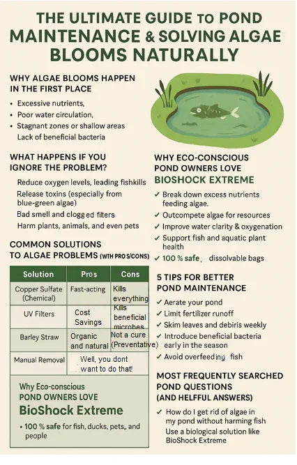 The Ultimate Guide to Pond Maintenance & Solving Algae Blooms Naturally