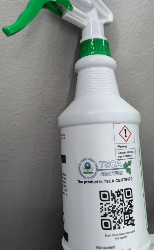 BioZyme bio-enzymatic cleaner breaking down grease and organic stains