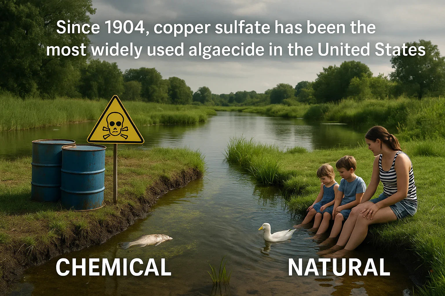  Be part of the solution.  Ditch the chemicals.  Choose BioShock Extreme. Get rid of algae.