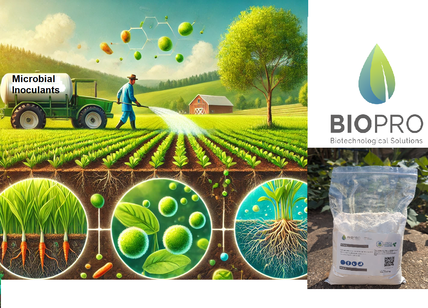 Why Farmers Are Switching to Microbial Inoculants  🚜 Higher crop yields with improved nutrient uptake. 🌱 Less reliance on synthetic fertilizers. 💧 Increased drought resistance.