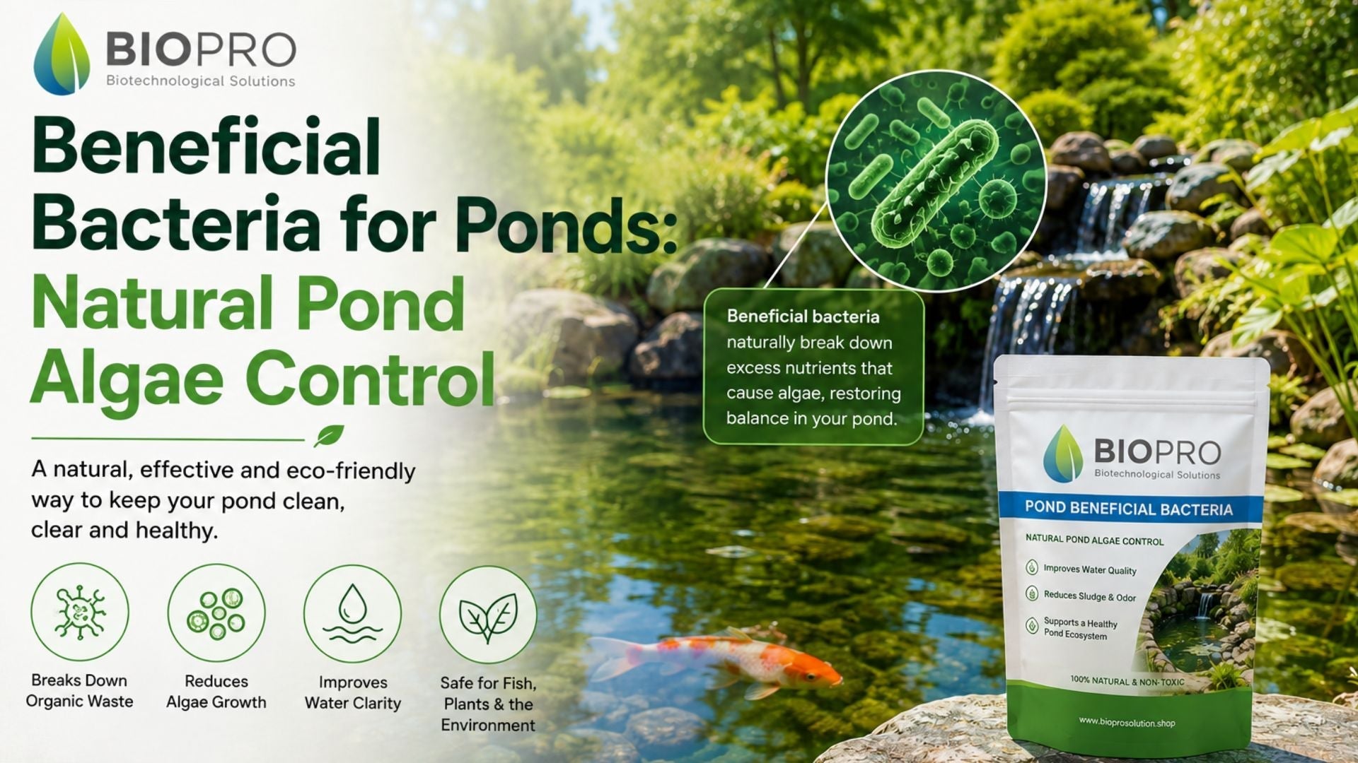 Beneficial Bacteria for Ponds | Pond Algae Control