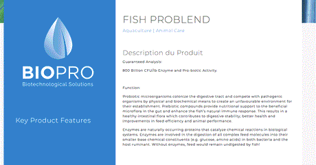 Fish pro blend report