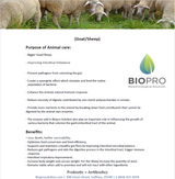 Goat/Sheep feed product info