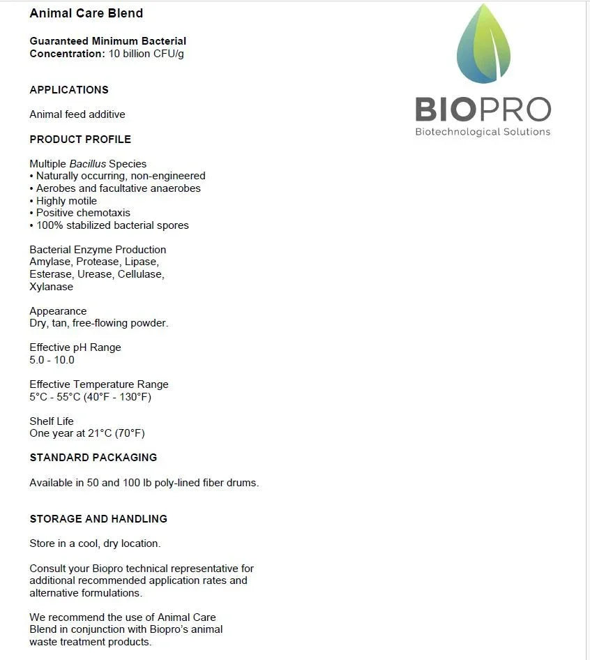 Animal Care, Poultry Feed supplements, Enzymes in Animal Feed, Organic Feed, probiotic in animal Feed - Biopro Solution